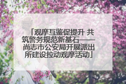 观摩互鉴促提升 共筑警务规范新基石——尚志市公安局开展派出所建设拉动观摩活动