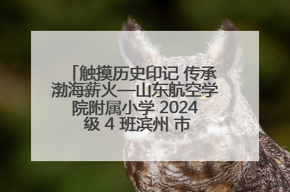 触摸历史印记 传承渤海薪火—山东航空学院附属小学 2024 级 4 班滨州 市档案馆研学实践活动