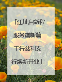 迁址启新程 服务谱新篇 工行慈利支行焕新开业