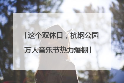这个双休日，杭钢公园万人音乐节热力爆棚