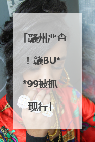 赣州严查！赣BU**99被抓现行