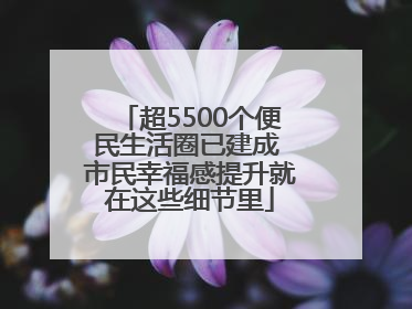 超5500个便民生活圈已建成 市民幸福感提升就在这些细节里