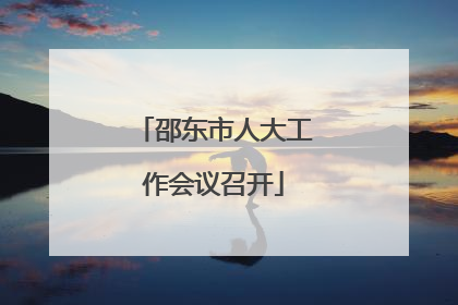 邵东市人大工作会议召开
