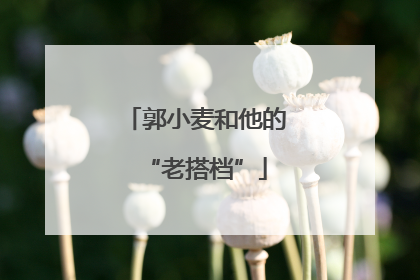 郭小麦和他的“老搭档”