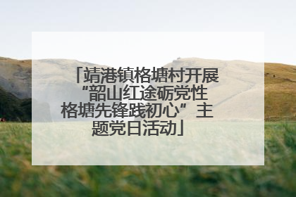 靖港镇格塘村开展“韶山红途砺党性 格塘先锋践初心”主题党日活动