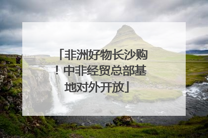 非洲好物长沙购！中非经贸总部基地对外开放