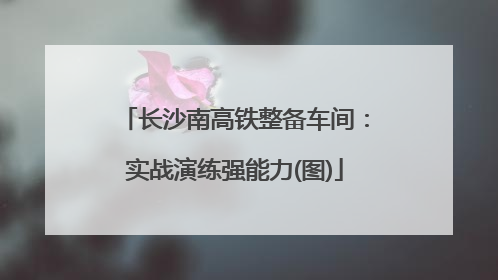 长沙南高铁整备车间：实战演练强能力(图)