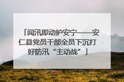 闻汛即动护安宁——安仁县党员干部全员下沉打好防汛“主动战”