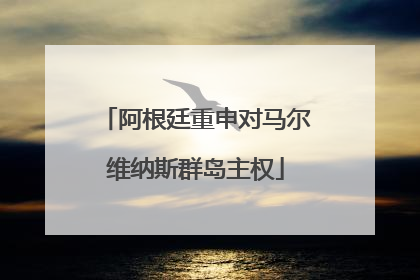 阿根廷重申对马尔维纳斯群岛主权