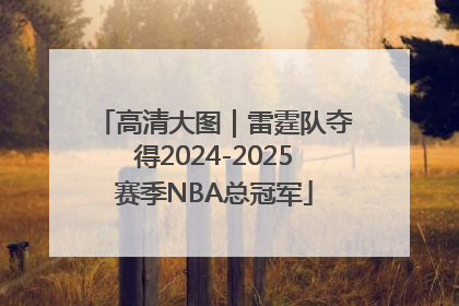 高清大图｜雷霆队夺得2024-2025赛季NBA总冠军