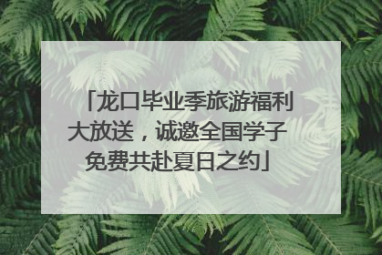 龙口毕业季旅游福利大放送，诚邀全国学子免费共赴夏日之约