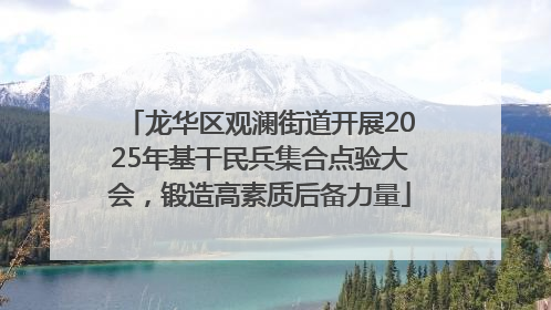 龙华区观澜街道开展2025年基干民兵集合点验大会，锻造高素质后备力量
