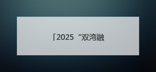 2025“双湾融合”港澳青年人才对接活动在无锡启幕