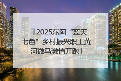 2025东阿“蓝天七色”乡村振兴职工黄河微马激情开跑