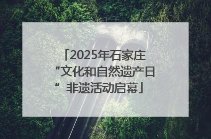 2025年石家庄“文化和自然遗产日”非遗活动启幕