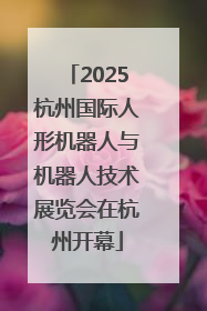 2025杭州国际人形机器人与机器人技术展览会在杭州开幕