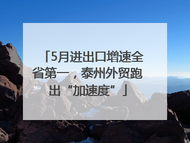 5月进出口增速全省第一，泰州外贸跑出“加速度”