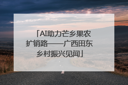 AI助力芒乡果农扩销路——广西田东乡村振兴见闻