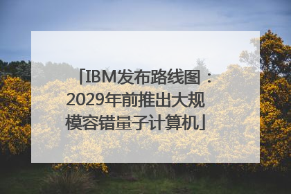 IBM发布路线图：2029年前推出大规模容错量子计算机